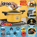 idrop [ 3.5L ] 22CM Micro Pressure Nonstick Cooker Pot / Kuali Memasak Tekanan Mikro / 微压料理锅3.5L
