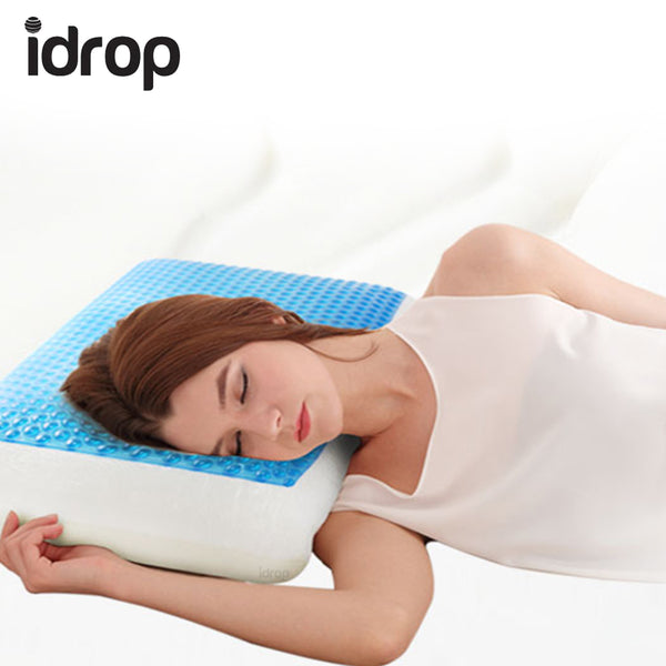 idrop Soft Cool Memory Foam pillow with cool gel for a cool sensation sleeping comfort