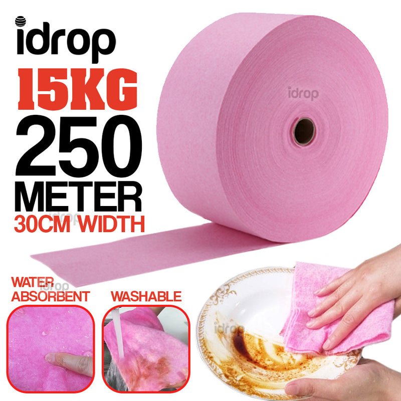 idrop Coconut Shell Fiber Absorbent Rag Cloth Napkin Roll [ 15kg | 30cm x 250 Meter ]