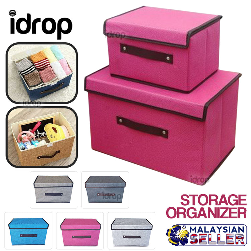 idrop Foldable Wardrobe Organizer Storage Box