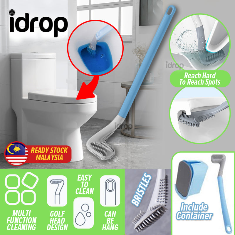 idrop Golf Head Shape Toilet Brush Scrubber / Pencuci Jamban Bentuk Pemukul Golf / 塑料高尔夫马桶刷(硅胶头)