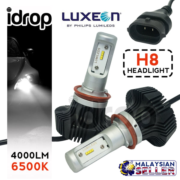 idrop LUXEON ZES  - H8 - Car LED Headlight Kit - 4000LM 6500K