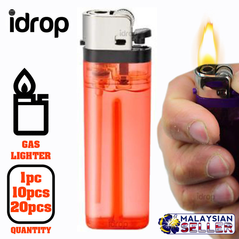 idrop Disposable Standard Gas Lighter [ DY-63 ] [ 1pc / 10pcs / 20pcs ]