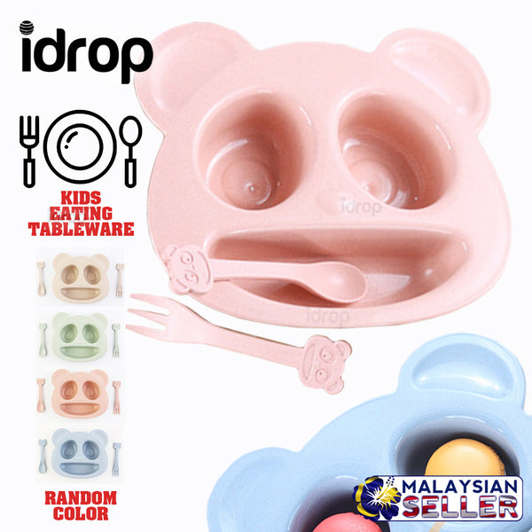 idrop TEDDY TABLEWARE - Kids Eating Plate Set