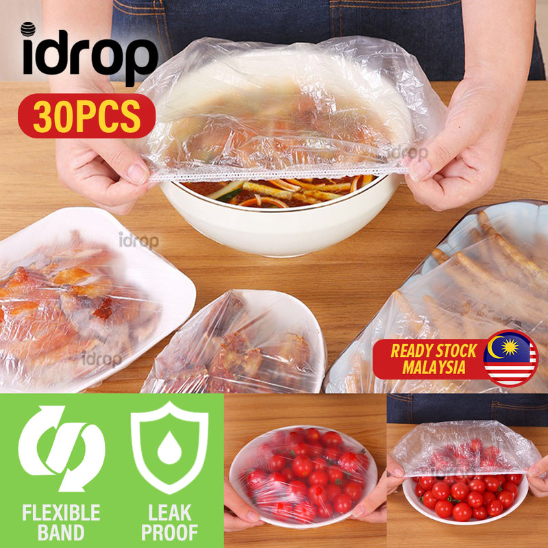 idrop [ 30PCS ] Disposable Multipurpose Plastic Wrap For Plate / Pembalut Plastik Pelbagai Guna Untuk Pinggan /