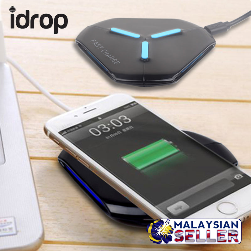 idrop Fast Charge Wireless Charging Plate Thin Compact Portable design