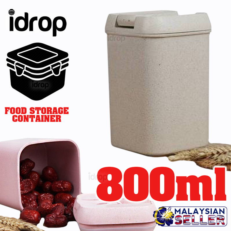 idrop 800ml CUBE CONTAINER - Tight Seal Food Storage