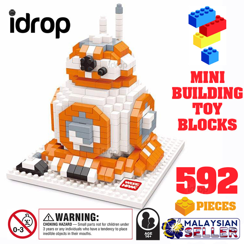 idrop [ BB8 Robot ] ( 592 Pcs ) Model Toy Mini Building Blocks