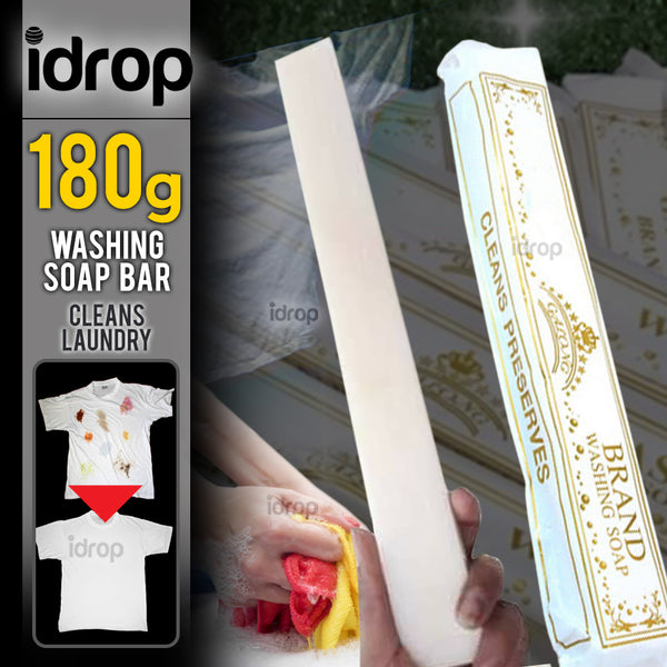 idrop 180g Detergent Cleaning Laundry Soap Bar [ 1pc ]