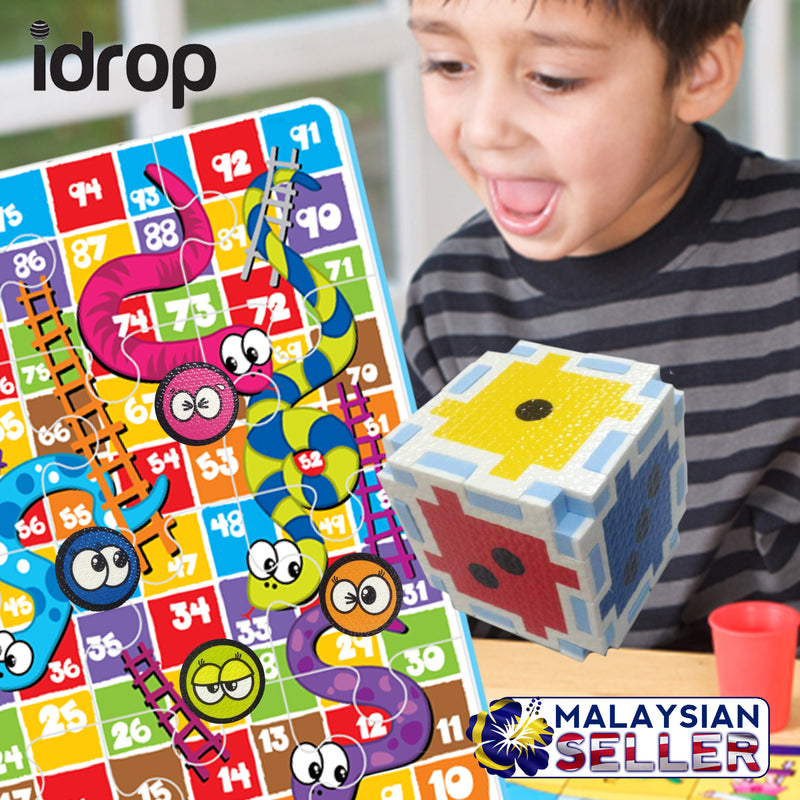 idrop Snakes and Ladders Puzzle Mat Giant Floor Puzzle & Game