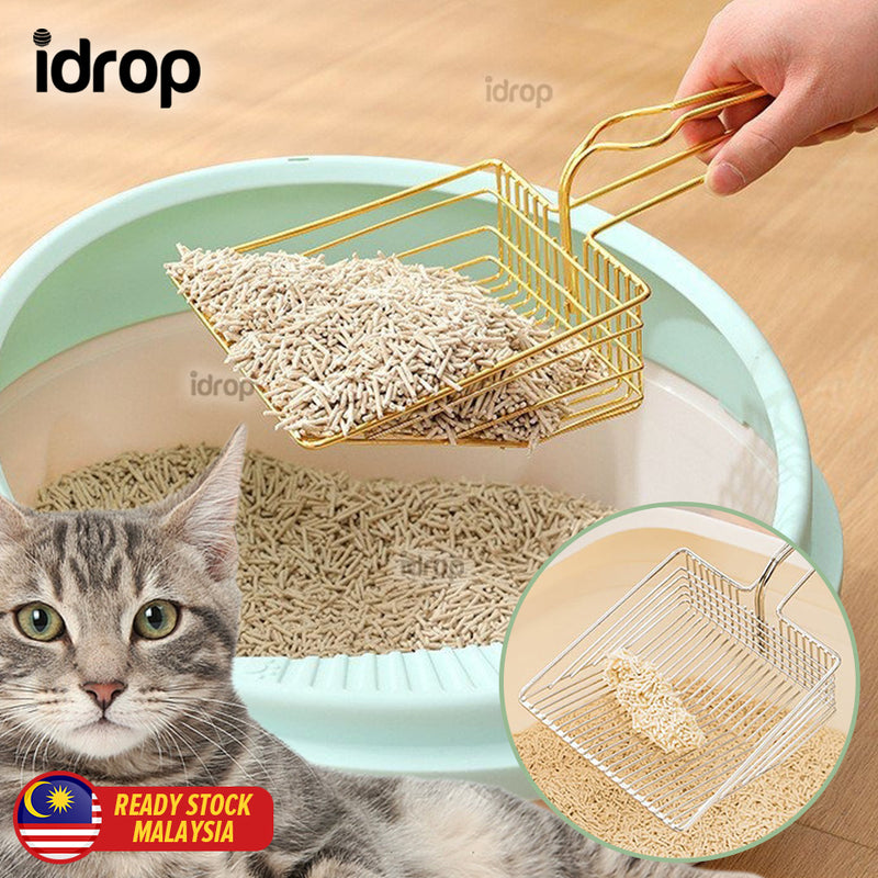 idrop Cat Litter Scoopers Metal Shovel Pet Supplies Litter Scoop / Cedok Pasir Kucing / 猫砂勺 金属铲 宠物用品 猫砂勺