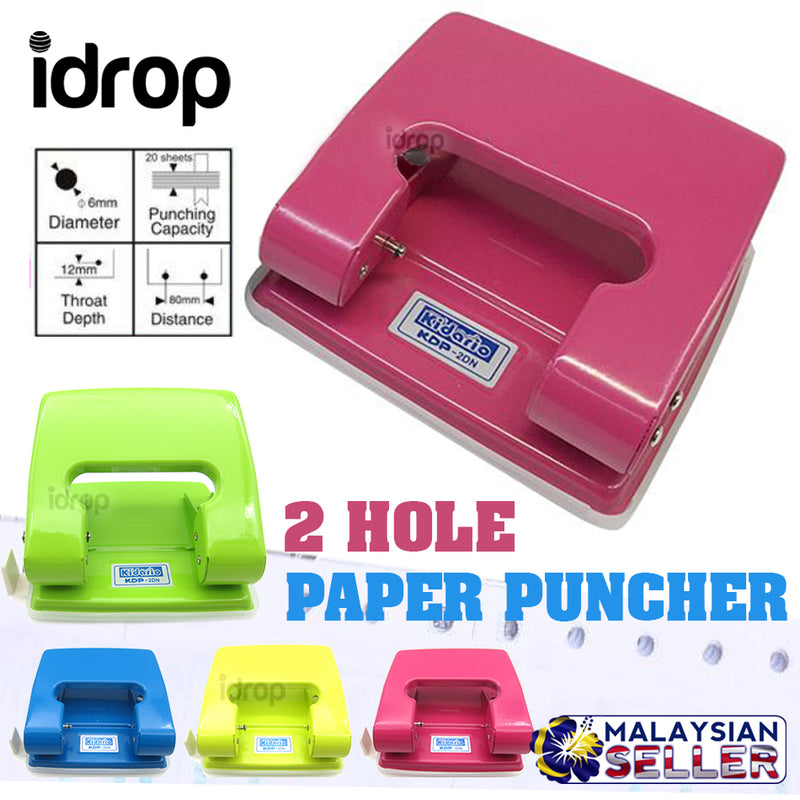 idrop KIDARIO - 2 Hole Paper Puncher [  KDP-2DN ]