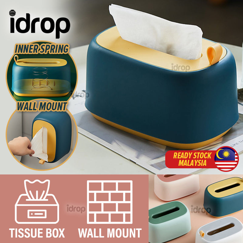 idrop Home & Kitchen Wall Mounted Tissue Box Storage
