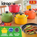idrop [ 3.5L ] Healthy Ceramic Casserole Cooker Pot