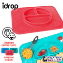idrop MAT PLATE - Children Flexible Non Slip Eating Plate
