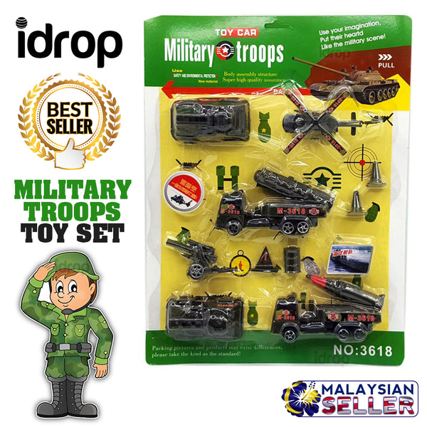 idrop TOY CAR - Military Troops Miniature Army Toys Set