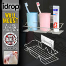 idrop Kitchen Bathroom Stainless Steel Wall Mounted Storage Rack