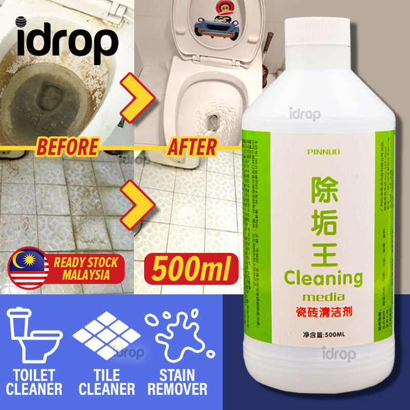 idrop [ 500ml ] Toilet and Tile Stain Remover Descaling Cleaner Cleaning Agent
