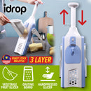 idrop [ 5 IN 1 ] Kitchen Hand Manual Vegetable Cutting Slicing Peeler Grater Slicer/ Alat Pemotong Penghiris Sayur / 五合一切菜器