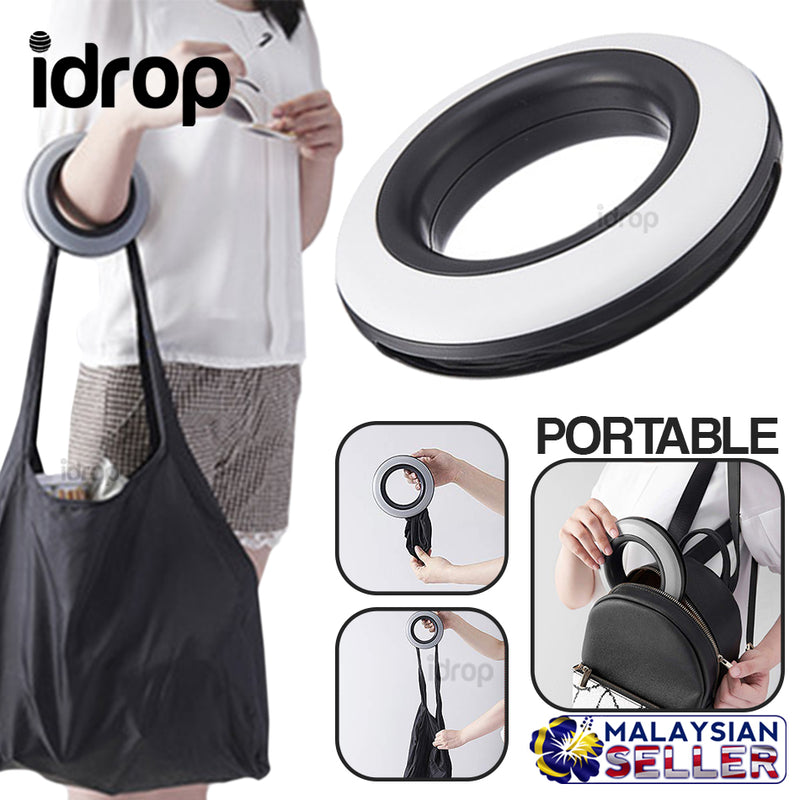 idrop Spiral Ring Portable Compact Tote Storage Bag