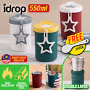idrop [ 550ml ] SUS304 Stainless Steel Eating Breakfast Cup / Cawan Makan Keluli / 早餐杯(304不锈钢)