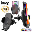idrop C10 Car Qi Wireless Charger Smartphone Charging Holder Auto Clamp