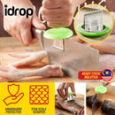idrop [ 2 IN 1 ] Hand Guard Knife Protector and Fish Scale Scraper / Pelindung Tangan dan Alat Buang Sisik / 护手刀保护器和鱼鳞刮刀