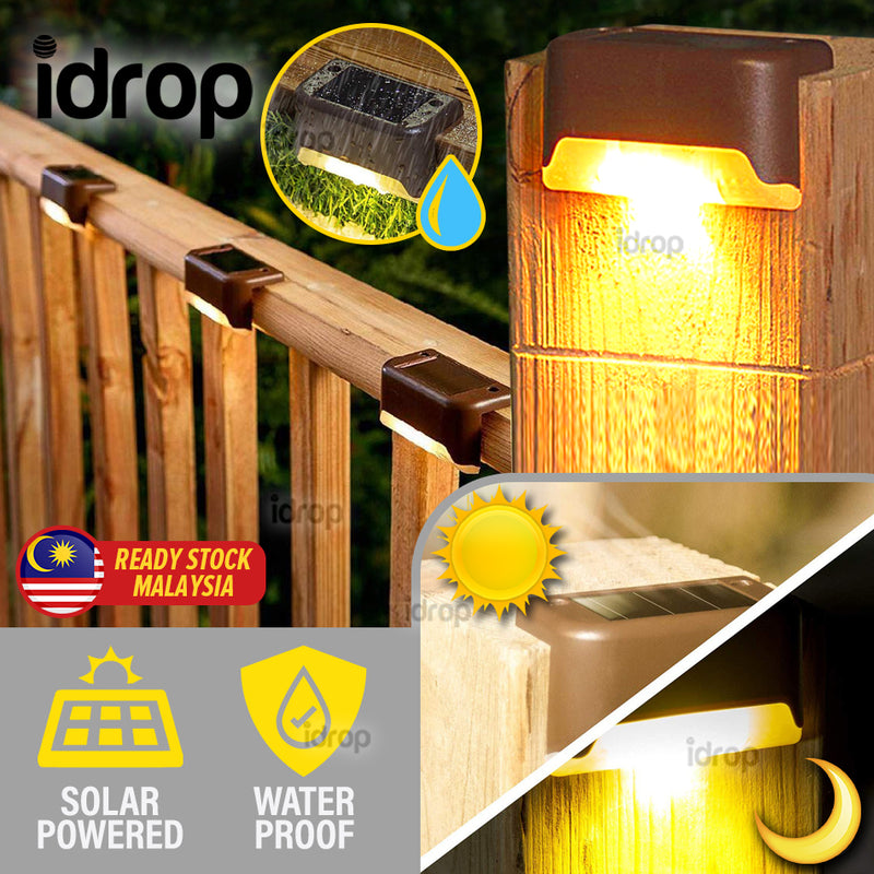 idrop Solar Rechargeable Automatic Waterproof IP65 Smart Step Light [ 1pc ]