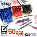 idrop NIEKI Ball Pen - Black / Blue / Red [ 50pcs/Box ]