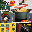 idrop [ 3.5L ] 22CM Totipotent Pot Micro Pressure Cooker / Periuk Memasak Tekanan Mikro / 22CM微压料理锅(3.5L)(微压锅 )