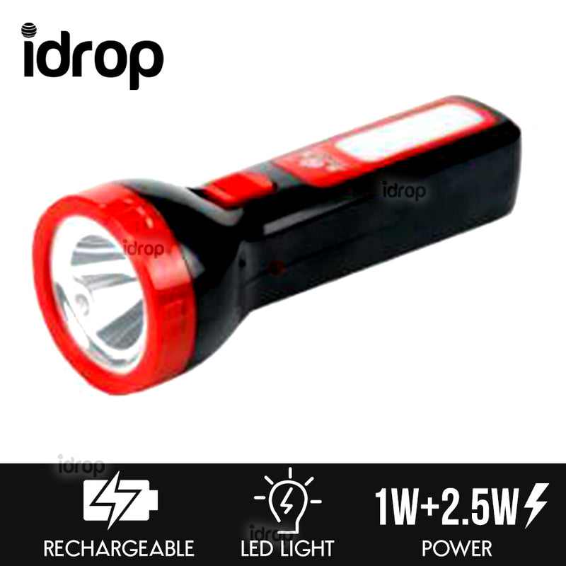 idrop Rechargeable LED Flashlight Portable Light DN105 [ 1W-2-5W ]