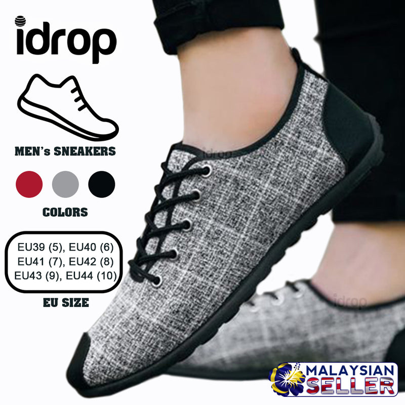 idrop Men's Casual Canvas Sneakers