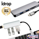 idrop USB C EXPANDER - To HDMI + USB 3.0 + SD / TF Card Reader Multifunction Adapter