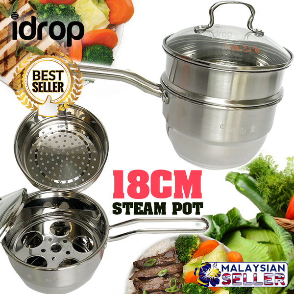 idrop 18CM FENVO 2 Layer Steam Pot with Handle