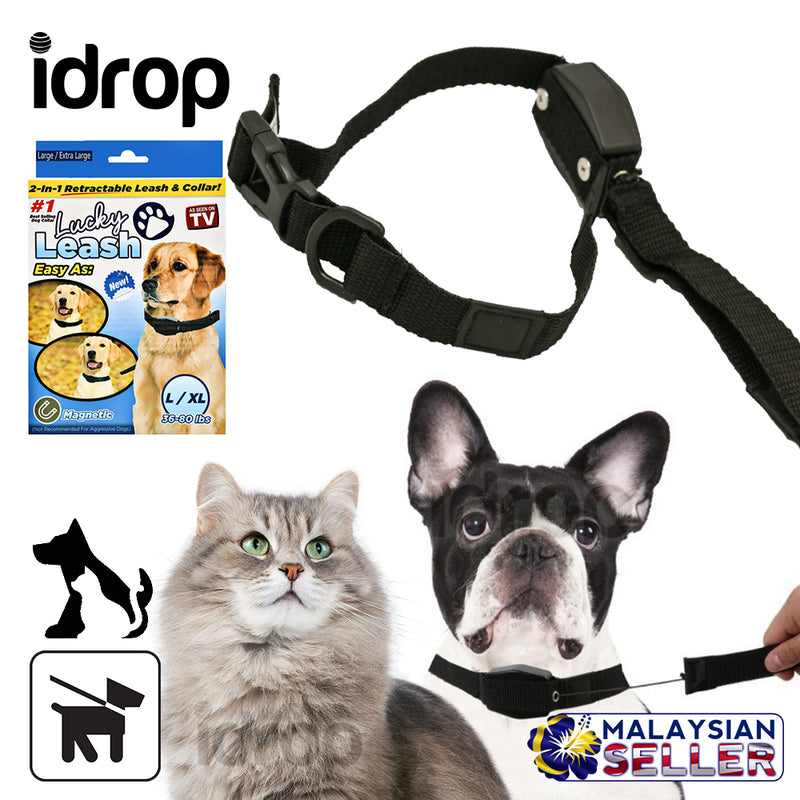 idrop PET LEASH - Magnetic Retractable Animal Cat Dog Collar Leash