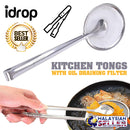 idrop FILTER CLIPPER - Kitchen Cooking Frying Tongs