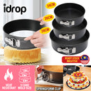 idrop [ 3PCS ] Nonstick Coating Springform Cake Mold Set / Acuan Buat Kek 3 Saiz / 3件套弹簧蛋糕模 [ 24CM / 26CM / 28CM ]