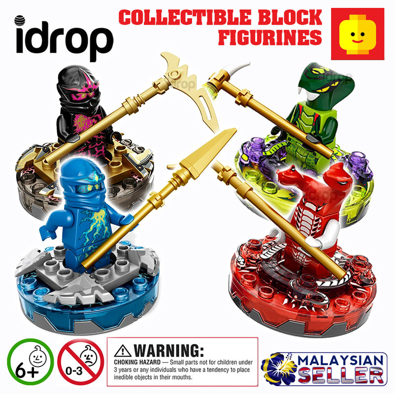 idrop NINJA BLOCK SPINNER - Collectible Figurine Blocks