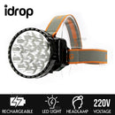 idrop Adjustable Rechargeable Camping LED Headlamp - Outdoor Portable Head Mounted Flashlight DN815