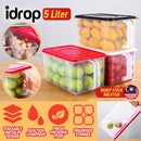 idrop [ 5 Liter ] Dry Food Storage Box Sealtight Leakproof Container / Bekas Simpanan Makanan / 干物保鲜收纳盒(M)18.5*31*15CM