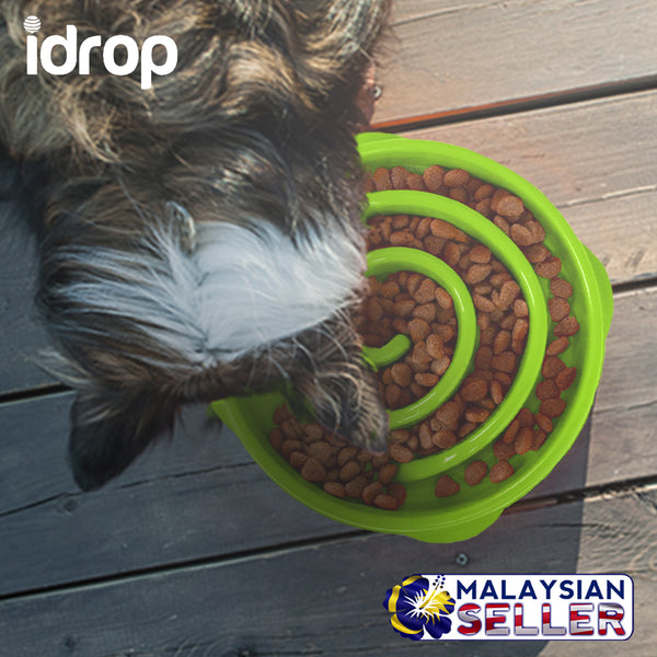 idrop Slow Pet Bowl - Interactive Feeding & Eating Pet Food Bowl