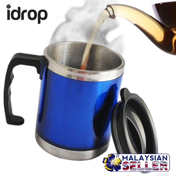 idrop Thermos Drinking Mug with Cover Lid [ 450ml ]