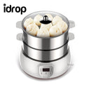 idrop 22CM - Multifunction 2 Layer Electric Cooker & Steamer