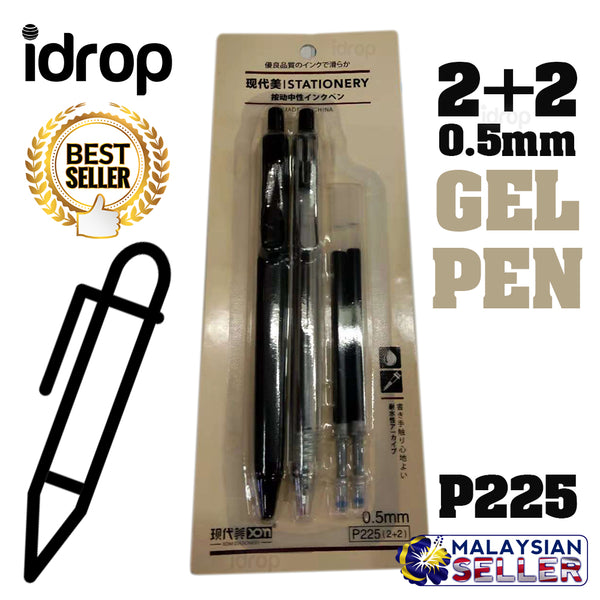 idrop  GEL PEN - [ 2+2 ] 0.5mm P225 [ BLACK ]