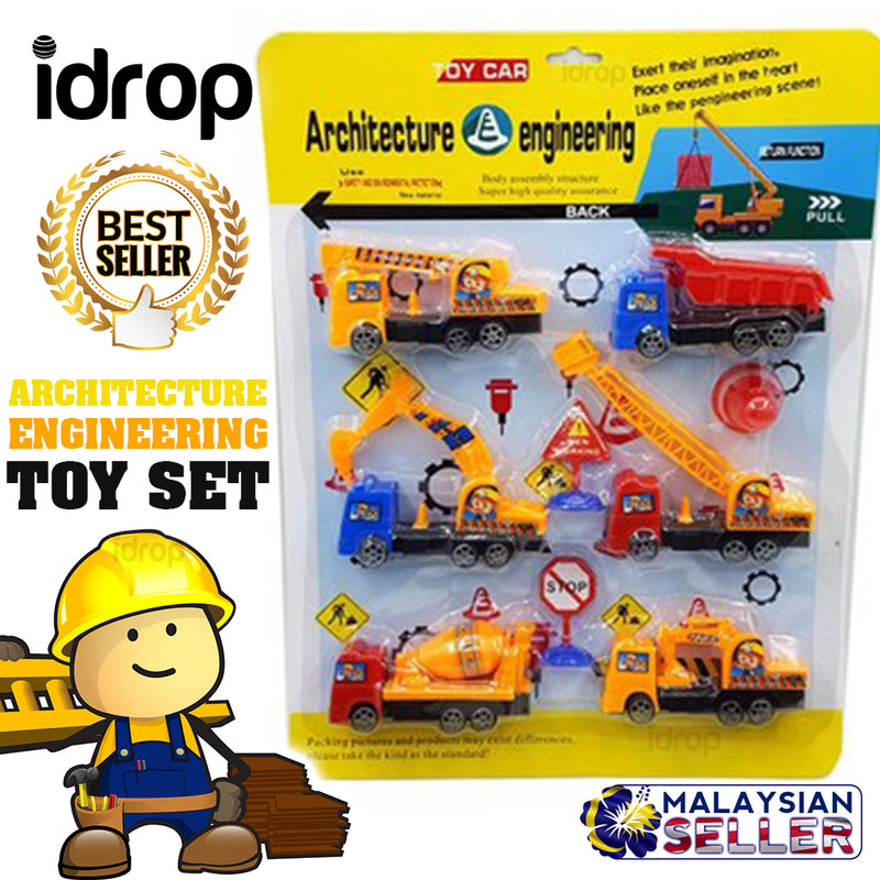 idrop TOY CAR - Architecture Engineering Miniature Toys Set