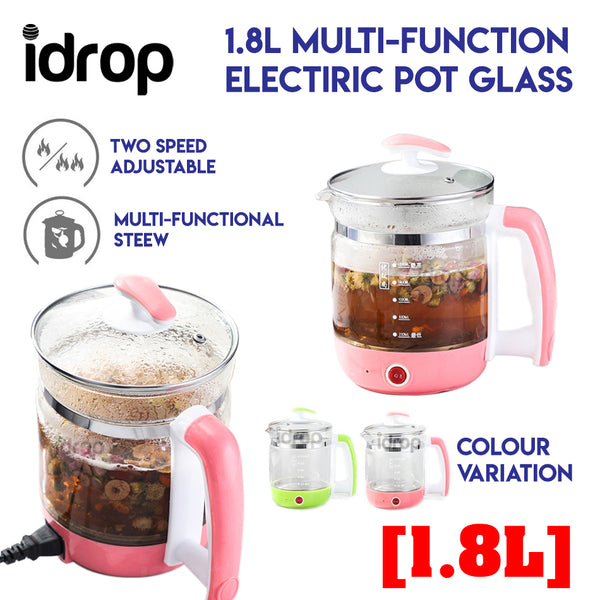 idrop 1.8L Multi-Function Health Electric Pot Glass