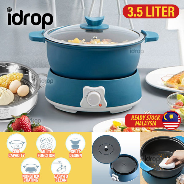 idrop [ 3.5L ] Multifunctional Electric Hot Pot / Periuk Masak Elektrik Pelbagai Guna / 电火锅(多功能电热锅 )(HI乐炊)
