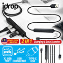 idrop 2 IN 1 USB 2.0 Hub & Type C Cable Charging & data Transfer [ 3X USB Port ]