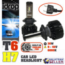 idrop  TURBO LED T6 [ H7 ) ]- Car Headlight Hi Lo Beam 30W EMC 8-48V 6000K