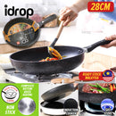 idrop [ 28CM ] Maifan Stone Single Handle Nonstick Frying Pan / Kuali Memasak Tidak Lekat / 28CM麦饭石单柄炒锅